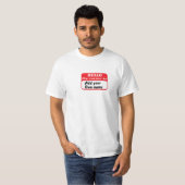 T-shirt Bonjour mon nom est... (Devant entier)