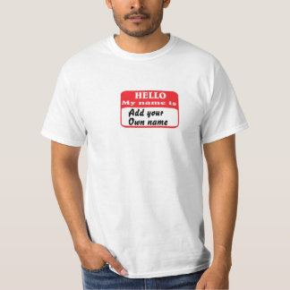 T-shirt Bonjour mon nom est...