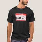 T-shirt Bonjour Mon nom est Barak Funny Halloween Obama Co (Devant)