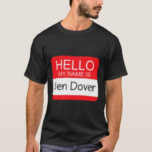 T-shirt Bonjour Mon Nom Est Ben Dover Amusant Adulte Humou