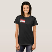 T-shirt Bonjour mon nom est : Coutume occupée (Devant entier)