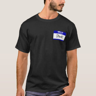 T-shirt Bonjour mon nom est Dante (bleu)