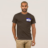 T-shirt Bonjour mon nom est Jared (bleu) (Devant entier)