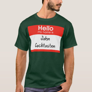 T-shirt Bonjour mon nom est John Cocktosten Fletch