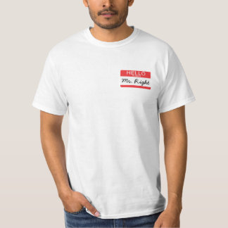 T-shirt Bonjour mon nom est M. Right