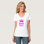 T-shirt Bonjour mon nom est Myqueen (Devant entier)