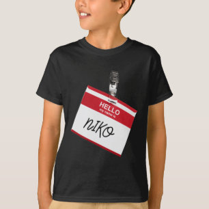 T-shirt Bonjour Mon Nom Est Niko Funny Halloween Nom Balis