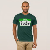 T-shirt Bonjour mon nom est problème (Devant entier)