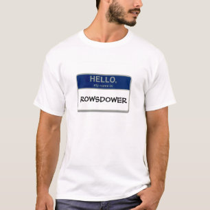 T-shirt Bonjour, mon nom est Rowsdower