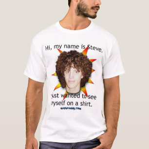 T-shirt Bonjour, mon nom est Steve.