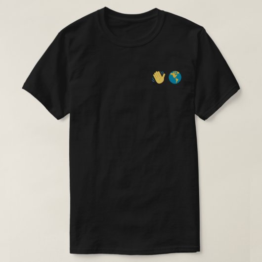 T-Shirt 'Bonjour, Monde!' (Design devant)