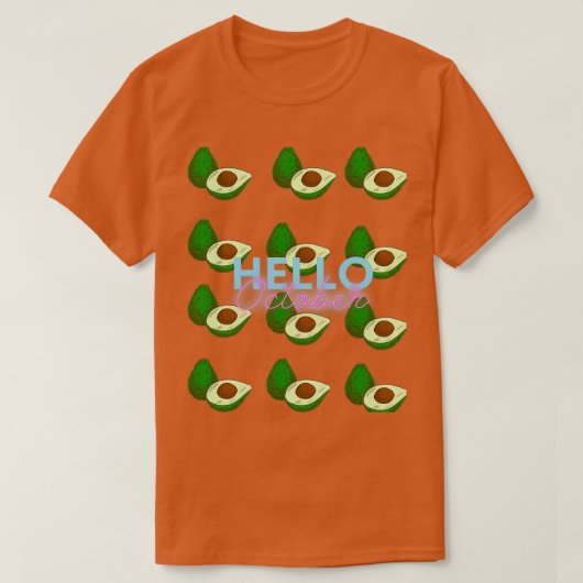 T-shirt bonjour octobre (Design devant)