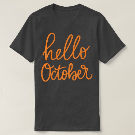 T-shirt Bonjour octobre (Design devant)