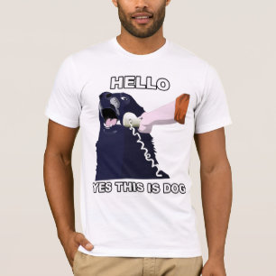 T-shirt Bonjour ? Oui c'est chien