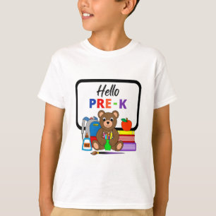T-shirt Bonjour Ourson École Pré-Maternelle Garçon