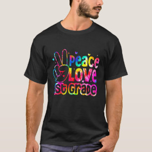 T-shirt Bonjour Paix Amour 1ère Classe Garçons Filles Reto