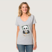 T-shirt Bonjour panda (Devant entier)