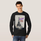 T-shirt Bonjour Paris coloré (Devant entier)