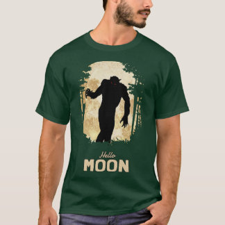 T-shirt Bonjour Pleine lune Nuit