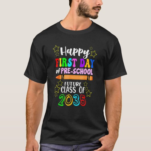T-shirt Bonjour Pré-École Retour À L'École Pré-École Pré K (Devant)