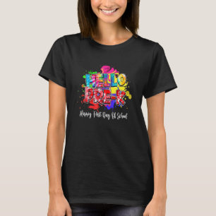 T-shirt Bonjour Pré K 3E École Joyeux Premier Jour De Scho