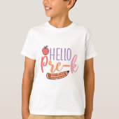 T-shirt Bonjour Pré-Maternelle (Devant)
