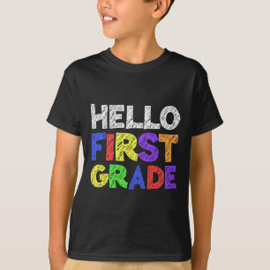 T-shirt Bonjour première année 1ère année Byck à l'école 1