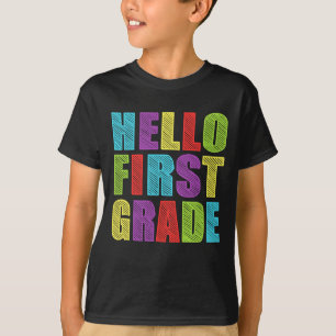 T-shirt Bonjour Première Année Funny 1ère Année Retour à l