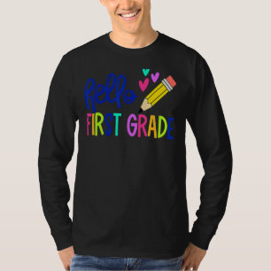 T-shirt Bonjour Première Année Premier Jour 1ère Année Ret