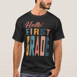 T-shirt Bonjour Première Année Premier Jour D'École Enseig