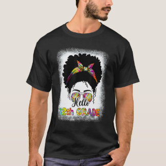 T-shirt Bonjour Prof De Terminale Afro Chignon Méssy Retou