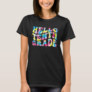 T-shirt Bonjour Professeur de 10e Dixième Année Scolaire R