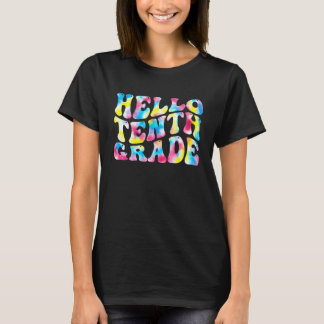 T-shirt Bonjour Professeur de 10e Dixième Année Scolaire R