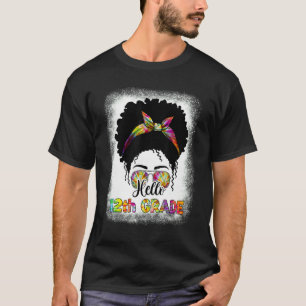 T-shirt Bonjour Professeur De 12e Année Afro Chignon Méssy