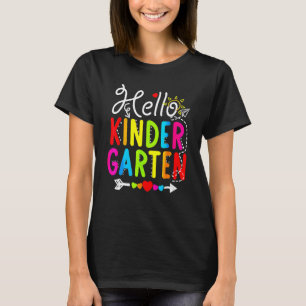 T-shirt Bonjour professeur de maternelle élève retour à l'