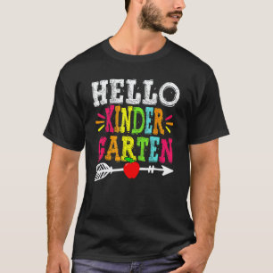 T-shirt Bonjour professeur de maternelle Retour à l'école