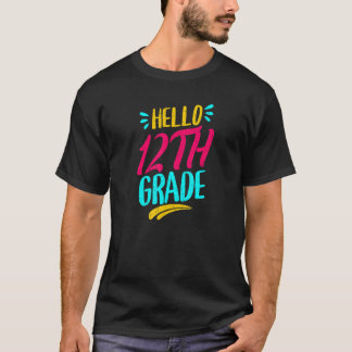 T-shirt Bonjour professeur de première année de terminale