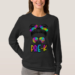 T-shirt Bonjour Pry K Messy Bun Élastique à cheveux Dye 1e