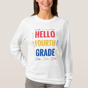 T-shirt Bonjour quatrième année