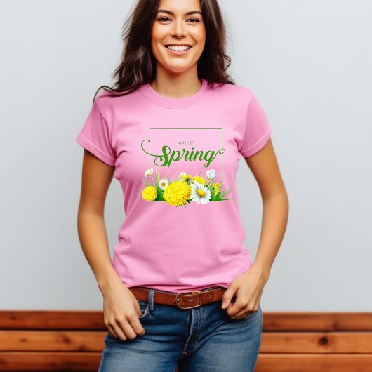 T-shirt Bonjour saison printemps