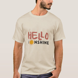 T-shirt Bonjour Sonshine, Sun Rays, Vues d'été