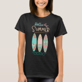 T-shirt Bonjour Summer Fems Beach Vibe (Devant)