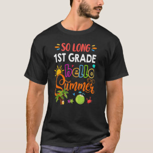T-shirt Bonjour Summer Goodbye School Bonjour Summer École