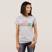 T-shirt Bonjour Summer Pastel Popsicles (Devant entier)