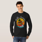 T-shirt Bonjour Summer Surf Cool Ananas Plages Aloha (Devant entier)