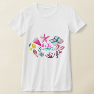 T-shirt Bonjour Summrer