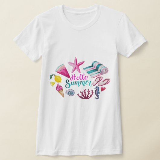 T-shirt Bonjour Summrer (Poser)
