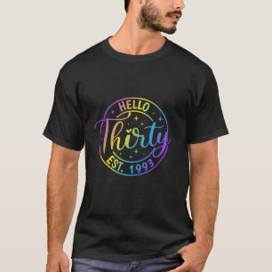 T-shirt Bonjour Trente Est 1993 30 Ans 30e Anniversaire P