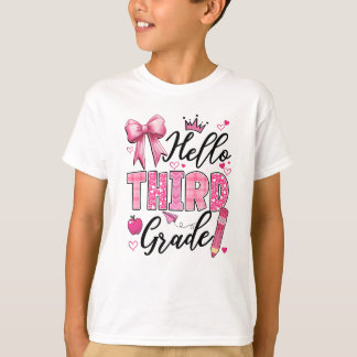 T-shirt Bonjour Troisième Année Premier Jour De L'École Co