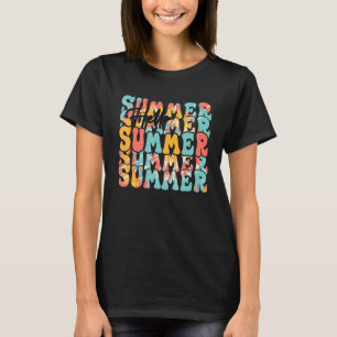 T-shirt Bonjour Vacances Été Glace Crème Popsicle Ice Loll